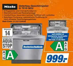 expert Techno Land Miele Unterbau-Geschirrspüler G 7210 SCU Angebot