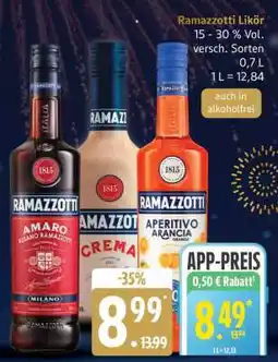 Edeka RAMAZZOTTI Likör Angebot