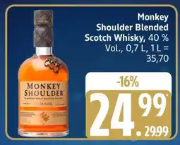 Edeka Monkey Shoulder Blended Scotch Whisky Angebot