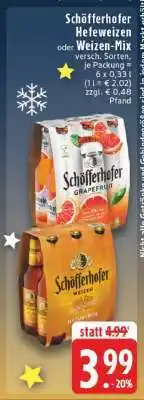 Edeka Schöfferhofer Hefeweizen oder Weizen-Mix Angebot