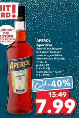Kaufland APEROL Aperitivo Angebot
