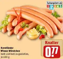 REWE Havelländer Wiener Würstchen Angebot