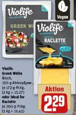 REWE Violife Greek White oder Ideal for Raclette Angebot