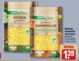 REWE REWE Bio Emmentaler oder Gouda Angebot
