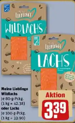 REWE Meine Lieblinge Wildlachs oder Lachs Angebot