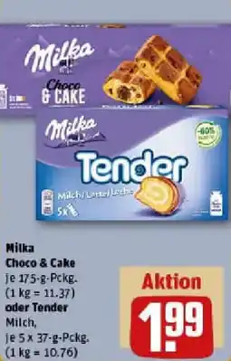 REWE Milka Choco & Cake oder Tender Angebot