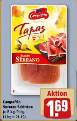 REWE Campofrio Serrano Schinken Angebot