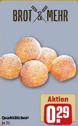 REWE BROT & MEHR Quarkbällchen Angebot