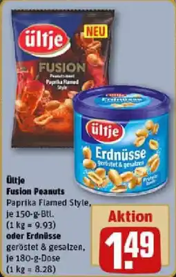 REWE ültje Fusion Peanuts oder Erdnüsse Angebot