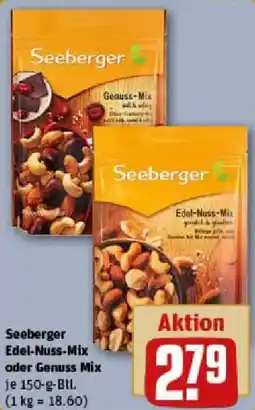 REWE Seeberger Edel-Nuss-Mix oder Genuss Mix Angebot