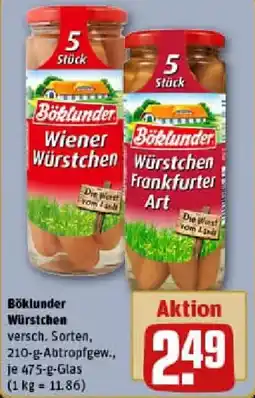 REWE Böklunder Würstchen Angebot