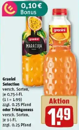 REWE Granini Selection oder Trinkgenuss Angebot