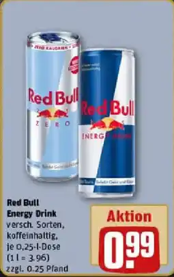 REWE Red Bull Energy Drink Angebot