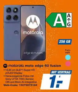 expert Techno Land motorola edge 60 FUSION + ALLNET FLAT S MIT GB+ 20GB Angebot