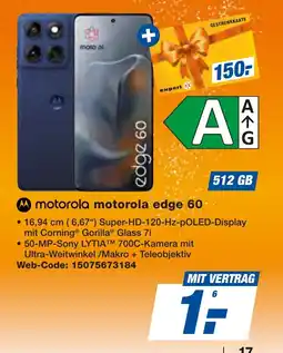 expert Techno Land motorola edge 60 + O₂ Blue XL 150GB Angebot