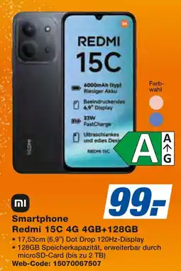 expert Techno Land Xiaomi Smartphone Redmi 15C 4G 4GB+128GB Angebot