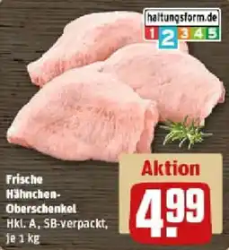 REWE Frische Hähnchen Oberschenkel Angebot