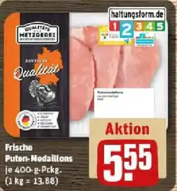 REWE Frische Puten Medaillons Angebot