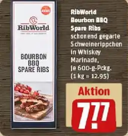 REWE RibWorld Bourbon BBQ Spare Ribs Angebot
