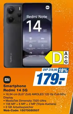 expert Techno Land Xiaomi Smartphone Redmi 14 5G Angebot