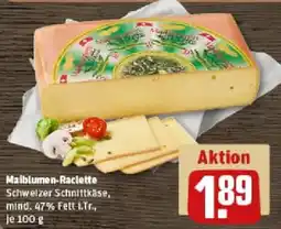 REWE Maiblumen Raclette Angebot