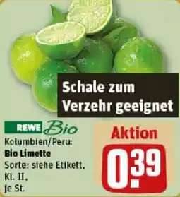 REWE Bio Limette Angebot