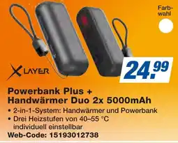 expert Techno Land LAYER Powerbank Plus + Handwärmer Duo 2x 5000mAh Angebot