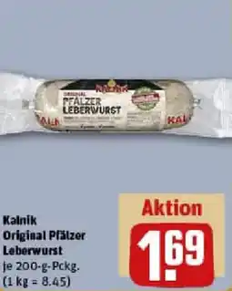 REWE Kalnik Original Pfälzer Leberwurst Angebot