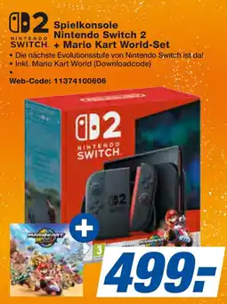 expert Techno Land Nintendo Switch 2 Spielkonsole Nintendo Switch 2 + Mario Kart World-Set Angebot
