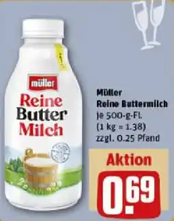 REWE Müller Reine Buttermilch Angebot