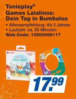 expert Techno Land Tonieplay Games Lalalinos: Dein Tag in Bumbaloo Angebot