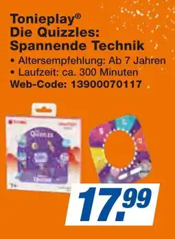 expert Techno Land Tonieplay Die Quizzles: Spannende Technik Angebot