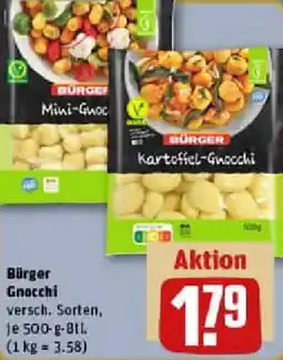 REWE Bürger Gnocchi Angebot