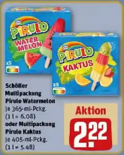 REWE Schöller Multipackung Pirulo Watermelon oder Multipackung Pirulo Kaktus Angebot