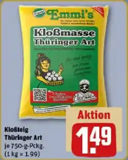 REWE Kloẞteig Thüringer Art Angebot