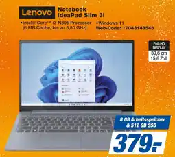 expert Techno Land Lenovo Notebook IdeaPad Slim 3i Angebot