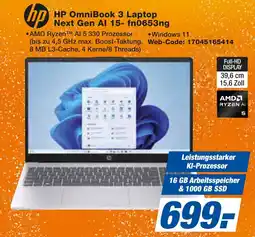 expert Techno Land HP OmniBook 3 Laptop Next Gen Al 15- fn0653ng Angebot