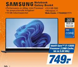 expert Techno Land SAMSUNG Notebook Galaxy Book4 Angebot