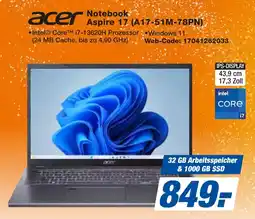 expert Techno Land acer Notebook Aspire 17 (A17-51M-78PN) Angebot