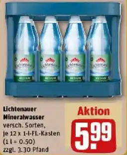 REWE Lichtenauer Mineralwasser Angebot
