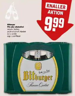 REWE Bitburger Pils oder alkoholfrei Angebot