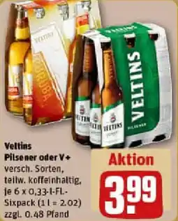 REWE Veltins Pilsener oder V+ Angebot
