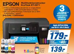 expert Techno Land EPSON Multifunktionsdrucker EcoTank ET-2871 Angebot