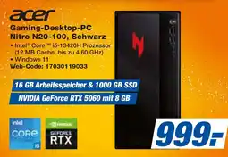 expert Techno Land acer Gaming-Desktop-PC Nitro N20-100, Schwarz Angebot