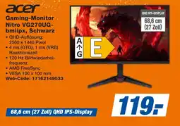 expert Techno Land acer Gaming-Monitor Nitro VG270UG- bmiipx, Schwarz Angebot