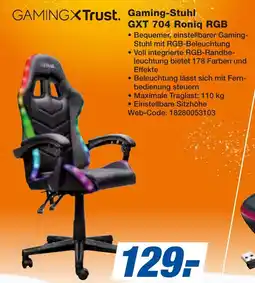 expert Techno Land GAMINGxTrust. Gaming-Stuhl GXT 704 Roniq RGB Angebot