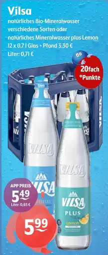 Getränke Hoffmann Vilsa natürliches Bio-Mineralwasser Angebot