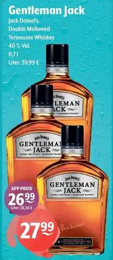 Getränke Hoffmann Jack Daniel's Gentleman Jack Tennessee Whiskey Double Mellowed Angebot