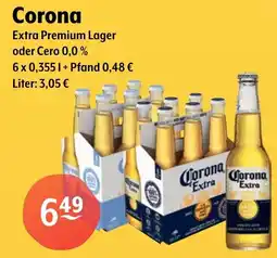 Getränke Hoffmann Corona Extra Premium Lager oder Cero 0,0% Angebot