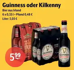 Getränke Hoffmann Guinness oder Kilkenny Bier Angebot